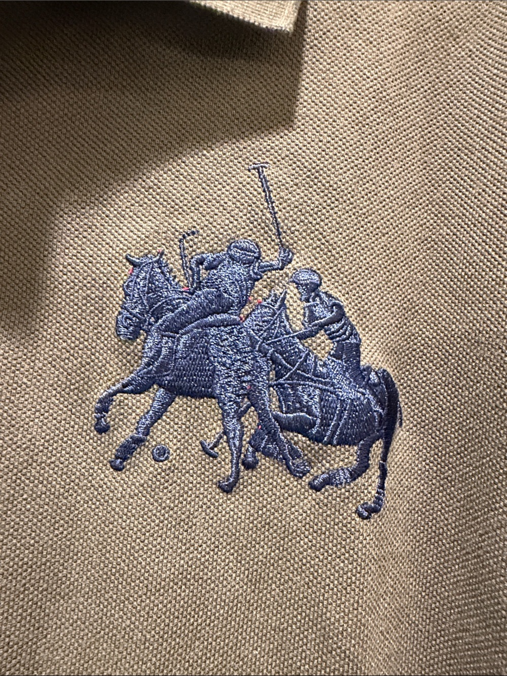 Polo Ralph Lauren Rare vintage Navy Green 2 horses logo short sleeve Colorblock - Picture 3 of 7